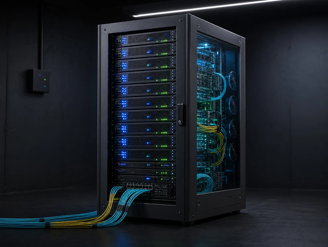 Netwerkinfrastructuur en statusindicatoren voor 24/7 website monitoring
